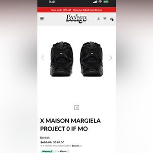 X MAISON MARGIELA PROJECT 0 IF MO 10.5 Men